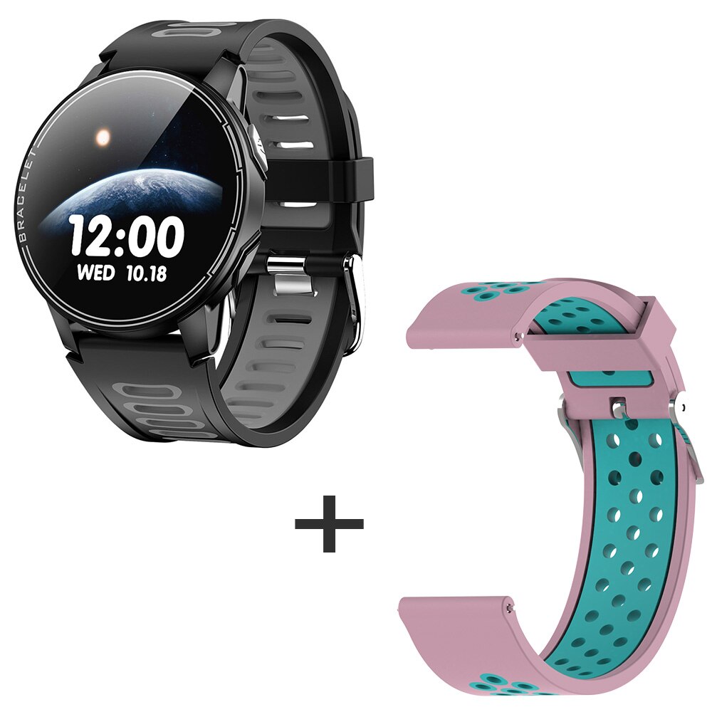 neue L6 Smart Uhr IP68 Wasserdichte Sport Männer Frauen Bluetooth Smartwatch Fitness Tracker Heart Rate Monitor Für Android IOS: G2