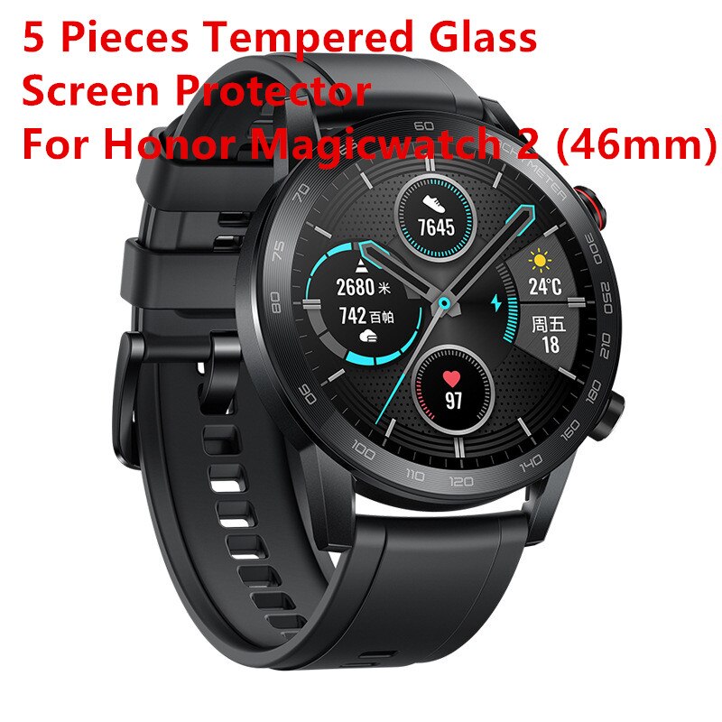 Szkło ochronne do ekranu Huawei Honor Watch magiczne szkło hartowane do Honor MagicWatch 2: 5pcs for MagicWatch2