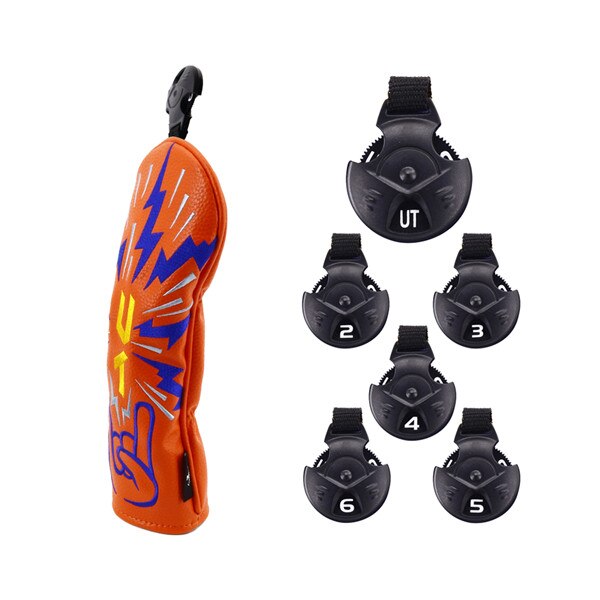 Grandes dientes Universal Golf Club cabeza cubre Driver/carenado/híbrido/Roca