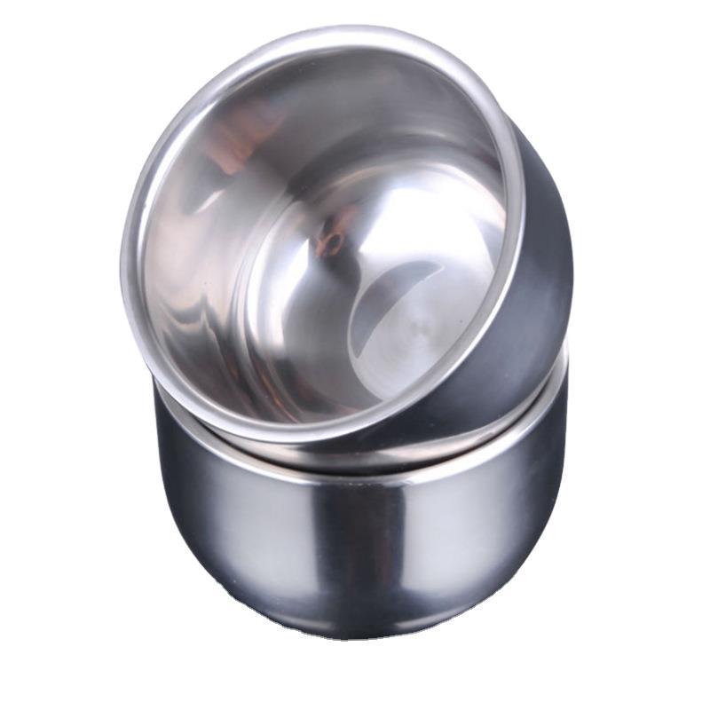 Taza de café de acero inoxidable de doble pared, vaso portátil de viaje, jarra de café, leche, té, tazas de agua para oficina, 80ml/160ml, 2 piezas