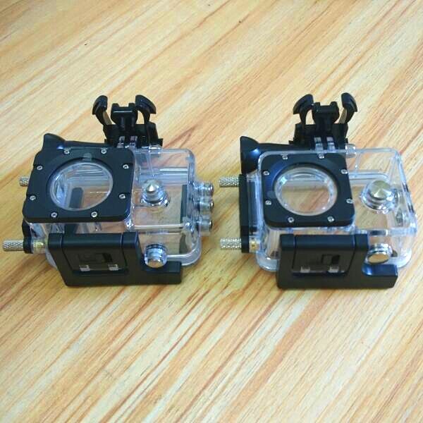 Carcasa impermeable de cámara Clownfish para SJCAM Original SJ4000 SJ5000 Sj9000 c30 C30R EKEN H9 R con cargador de coche para motocicleta