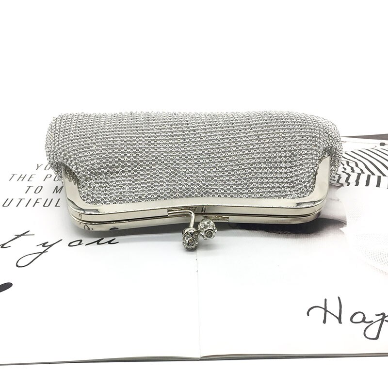 Senhoras diamantes sacos de noite elegante festa casamento pequena concha bolsa para a mulher jantar embreagem bolsa corrente ombro ftb318