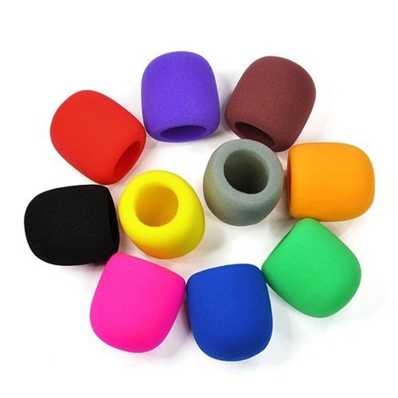 10PCS Microfoon Foam Dikker Mic Cover Spons Professionele Studio Voorruit Beschermende Grill Shield Soft Microfoon Cap