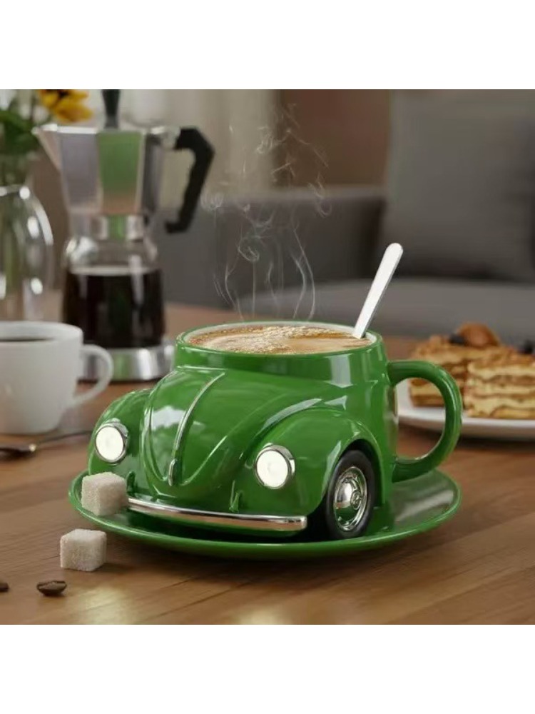 Kevervormige koffiemok Uniek Nieuwigheidscadeau voor koffieliefhebbers: Bruin