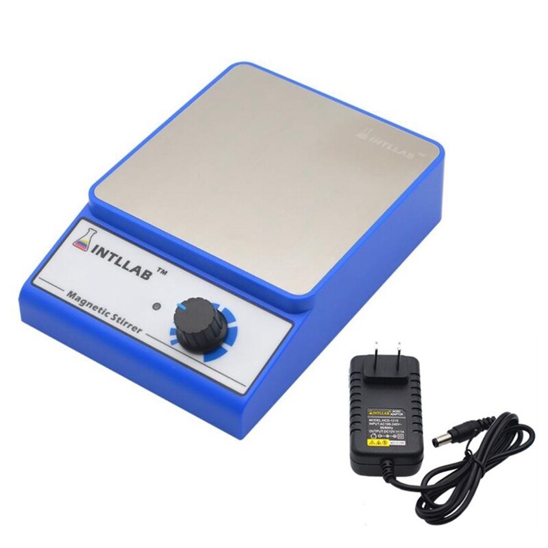 INTLLAB Magnetic Stirrer Stainless Steel Magnetic Mixer With Stir Bar (No Heating) Max Stirring Capacity: 3000Ml: Burgundy