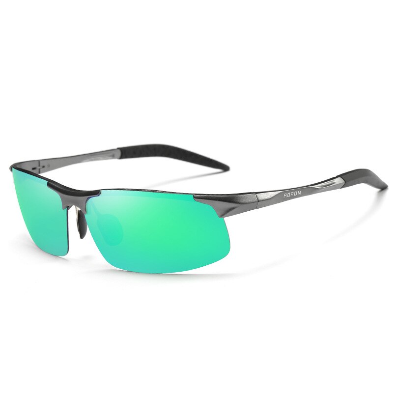 Aoron Zonnebril Mannen/Vrouwen Gepolariseerde Zonnebril, Outdoor Rijden Mannen Klassieke Sport Aluminium-Magnesium Gepolariseerde Zonnebril,: Grayframe