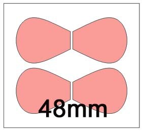 Bloemblaadjes houten sterven scrapbooking snijder SMR-FL0017, 140*152mm/15.8mmthick: 57mm petals