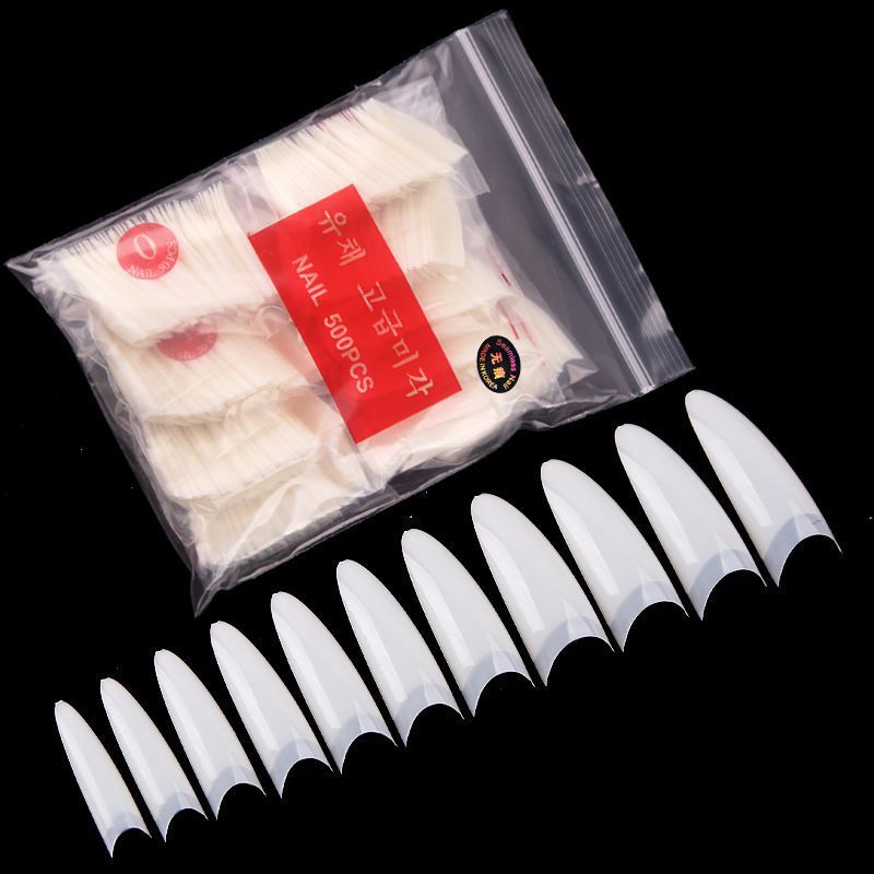 32/500/600 stuks / set acryl nepnagels oefennagelcapsules kunstnagels zachte gel volledige dekking nageltips manicure tools