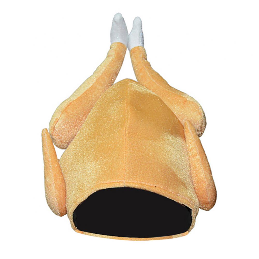 Adults Funny Roasted Turkey Hat Thanksgiving Day Party Festival Costume Cap