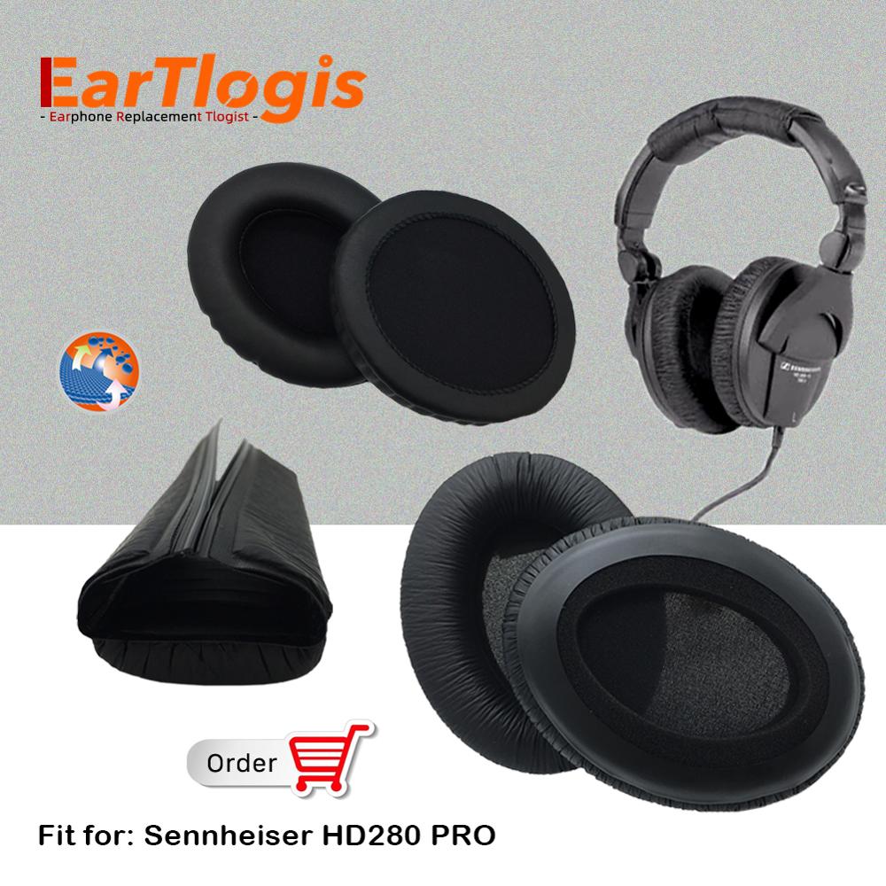 Eartlogis Vervangende Onderdelen Voor Sennheiser HD280 Pro HD-280 Headset Oordopjes Bumper Oorbeschermer Cover Kussen Cups Kussen Hoofdband