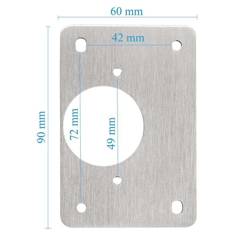 4Pcs Hinge Repair Plate Stainless Steel Bracket Cabinet Hinge Mounting Plate With Screws For Furniture Wardrobe