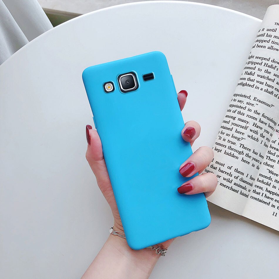 Custodia per Samsung Galaxy J2 Prime custodia G532F Cover posteriore morbida in Silicone opaco per Funda custodie per telefoni Samsung Galaxy Grand Prime Plus