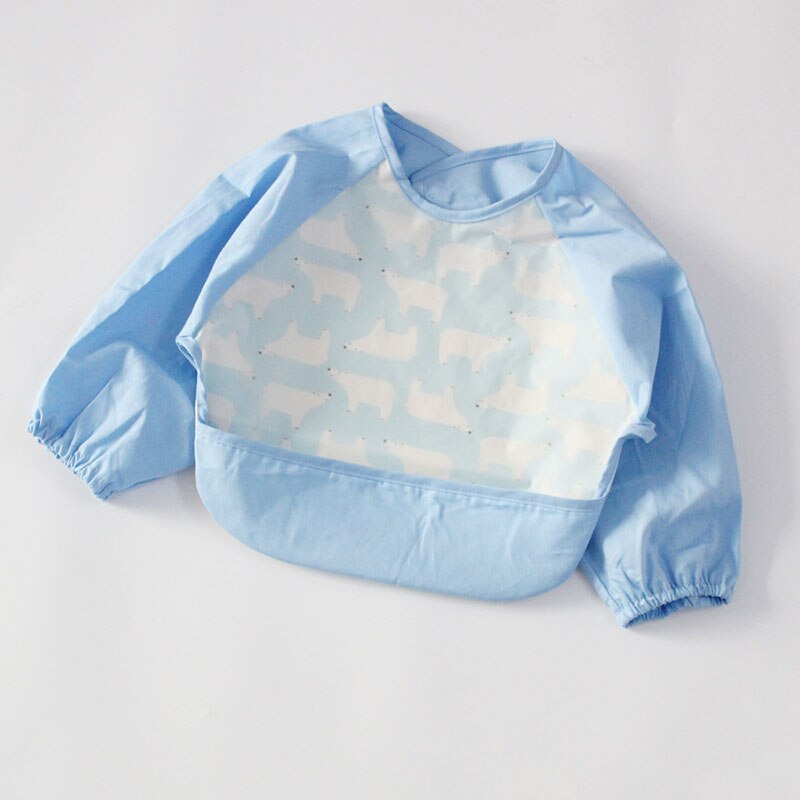 Bavaglini Cute Baby Manica Lunga Impermeabile Bambini Grembiule Grembiule di Alimentazione Grembiule Bavaglino Burp Vestiti Morbido Mangiare Bambino Baberos Bavoir Abbigliamento: NO 5