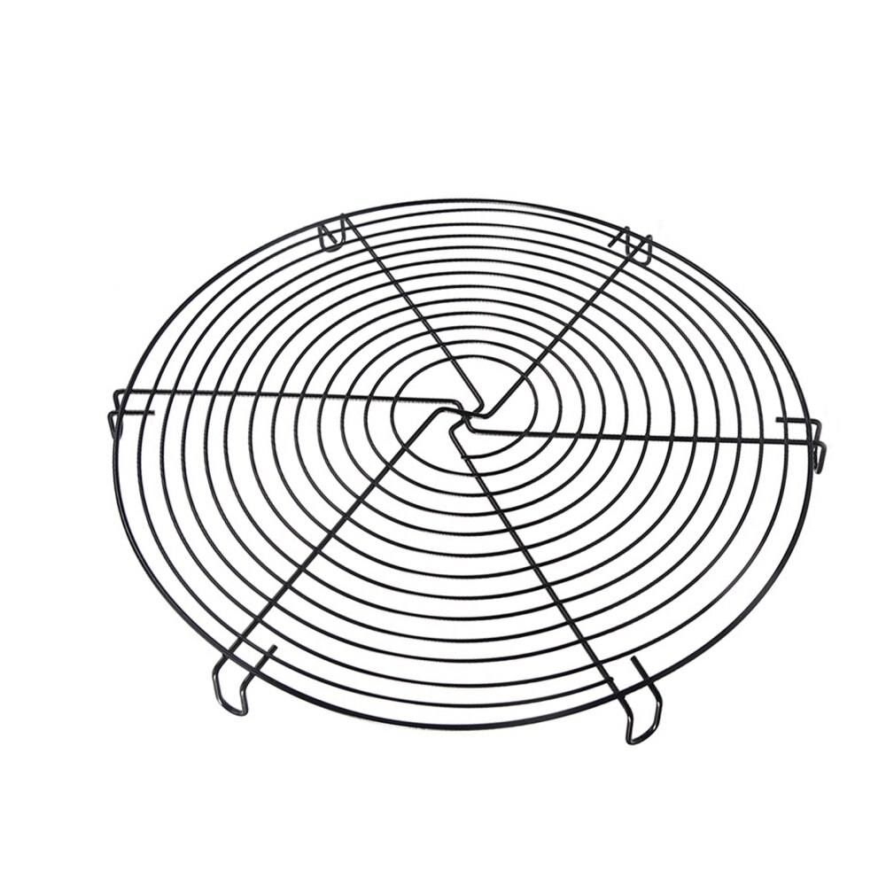 Durable Non Stick Cake Cooling Rack Wire Cooling Grid Wire Tray Round Cookies Biscuits Bread Baking Tray Bakeware Tools