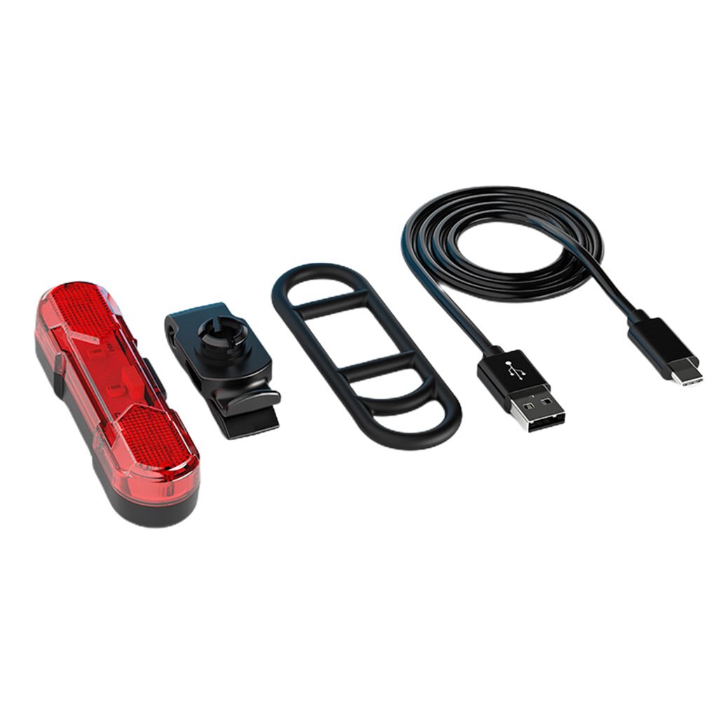 Fiets Led Lamp Fiets Achterlicht Mini Achterlicht Usb Oplaadbare Veiligheid Night Rijden Achterlicht: Rood