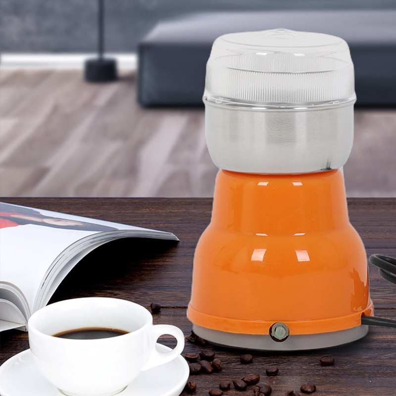 Elektrisk kaffekvern 300w elektrisk kornkvern fresing mann kaffebønnemutter kjøkken-Håndbok maskin kjøkken, spisestue og bar