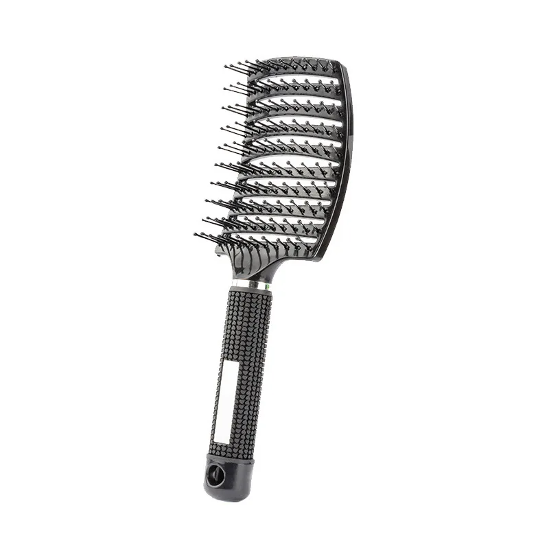 1 Uds. Cepillo de pelo Original, peine mágico para el cabello, cepillo para desenredar el cabello, peine para masaje de piojos, salón de peluquería enredado para mujeres: Rojo