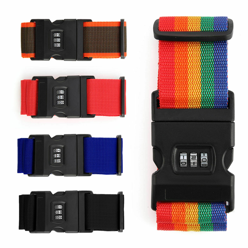 2/1PC Luggage Buckle Strap Anti-theft Password Lock Packing Belt Luggage Strap Bundling Belt Packing Belt Strap Suitcase Belts