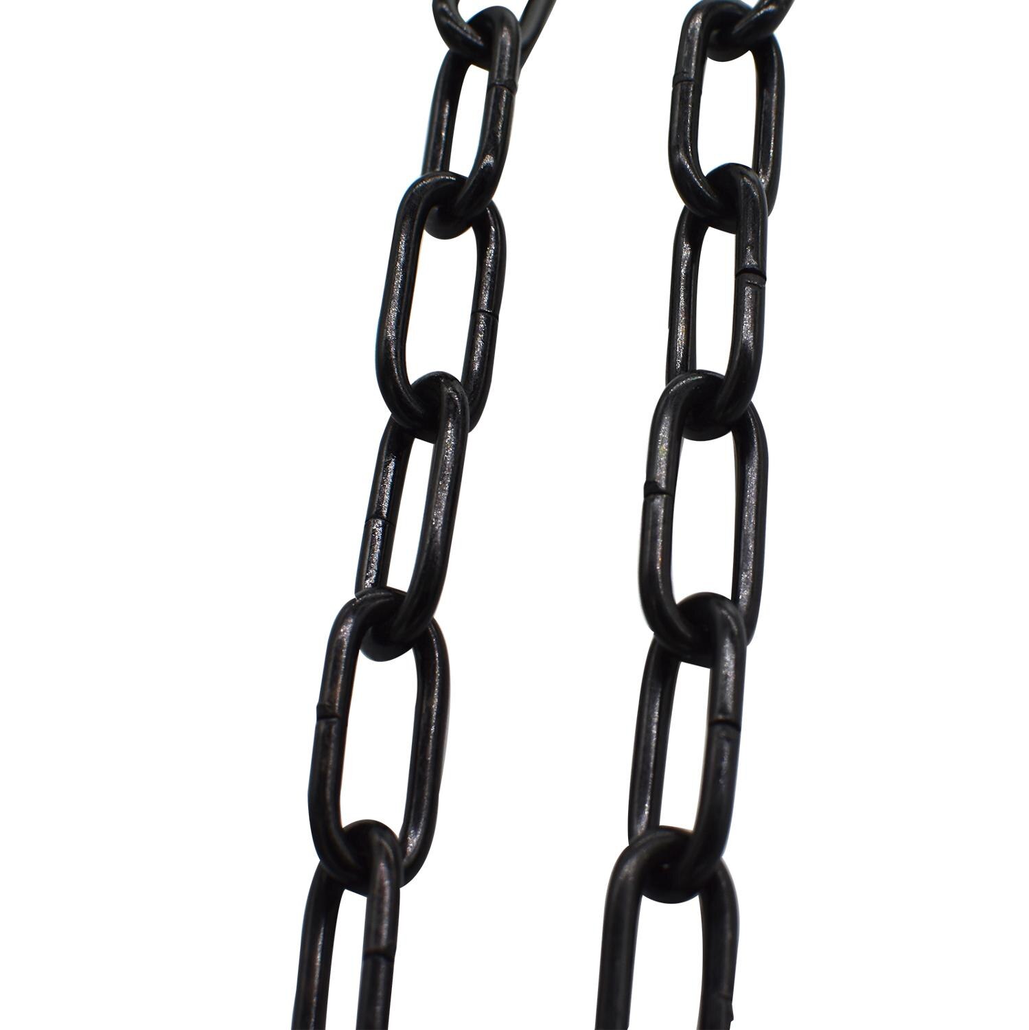 Metalen Ketting Link Ring Kabel Met S Haken Ligth Duty Coil Ketting Voor Vergrendeling Opknoping Trekken Zwart
