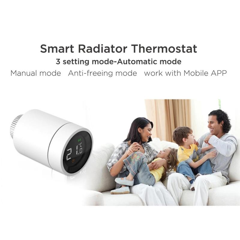 Tuya Smart ZigBee Radiator Actuator Programmable Thermostat Thermostatic Radiator Valve Temperature Controller Support Alexa