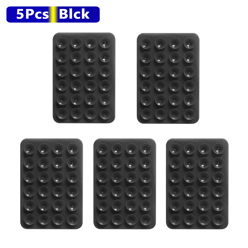 ANKNDO 3/5PCS Naklejka na tył Uchwyt na telefon z przyssawką Silikonowa podkładka pod kubek Stojak ścienny na smartfon do szklanych płytek ceramicznych Gładkie ściany: FIOLETOWY