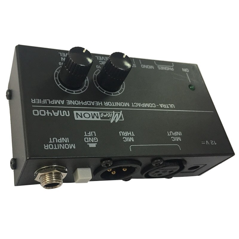 Ma400 Headphone Preamplifier Microphone Preamplifier Headphone Preamplifier Personal Monitor Mixer,Eu Plug