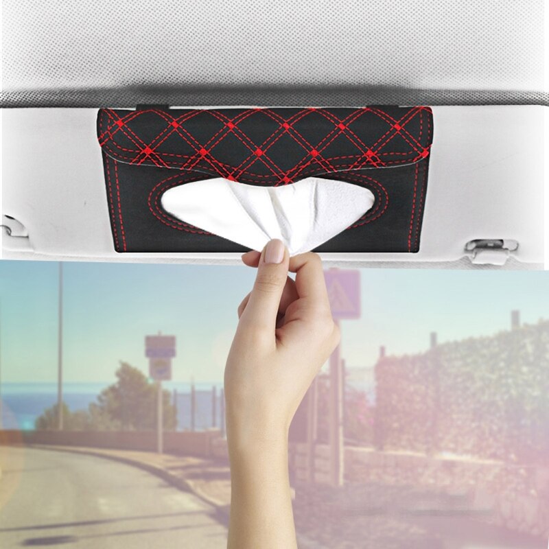 1Pc Handig Auto Weefsel Zak Auto Zonneklep Tissue Grandado
