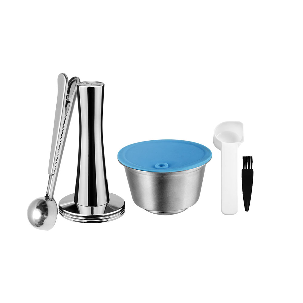 Herbruikbare koffiecapsules Dolce Gusto Recycle Capsule Pod voor Nescafe Piccolo xs Repuesto Hervulbare roestvrijstalen koffiefilter: Clear