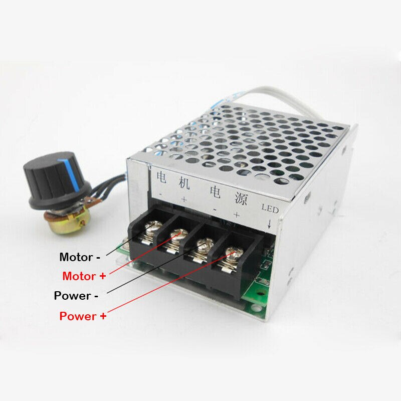 Dc 9v-60v 12v 24v 36v 48v 40a motortoerentalregelaar pwm-regelaar dc-borstelmotor schakelaarregelaar regelaar voltdimmer