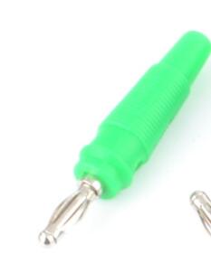 5pcs 4MM Banana Plug Audio Speaker Connectors Amplifier Speaker Binding Post 4mm Banana Jack Plug For Cable Terminals: Green 5pcs