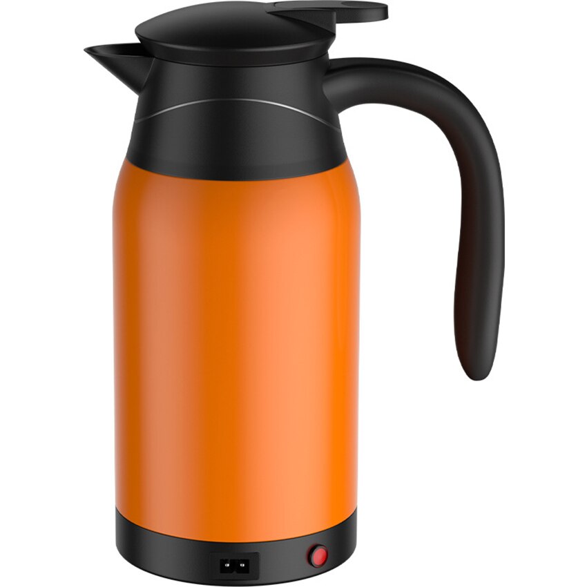 Gourde chauffe-eau électrique en acier inoxydable, 12/24V, 1000ml, pour le thé, le café, pour les voyages, la voiture ou le camion
