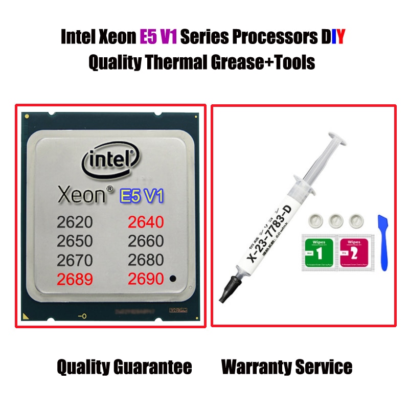 Intel Xeon Processors Met Koelpasta Lga E5 2600 Serie 2690 2670 2680 2660 2689 Cpu Met Koelpasta getest