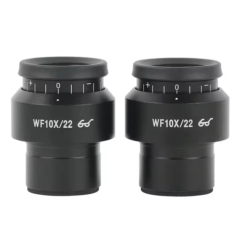 2Stck WF10X/22 Mikroskop Weitwinkel Okular Okular Eyepoint Objektiv Einstellbare Breite Feld 30mm Weitfeld Mikroskop Okular