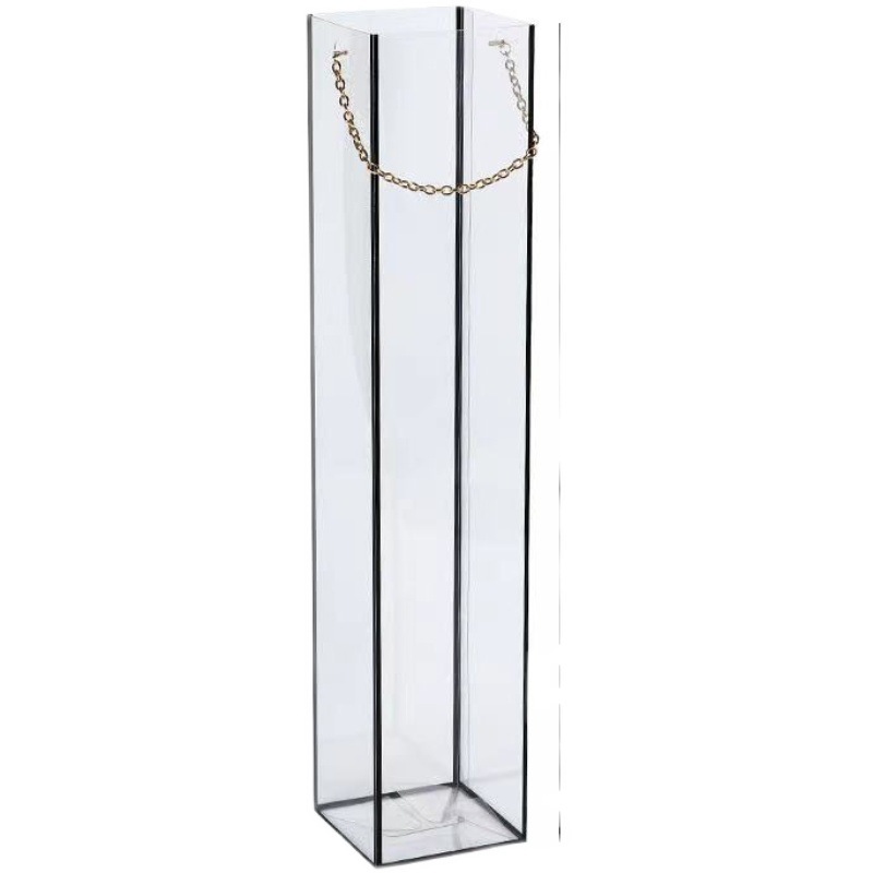 Hand-held transparent box Wedding decoration goddess Valentine's Day Mother's Day flower bouquet rose flower box