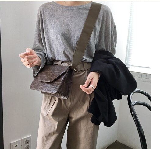 Bolso de mujer a la un bolso de hombro señora chica Linda vintage messenger bolsa cruzada simple yuii2