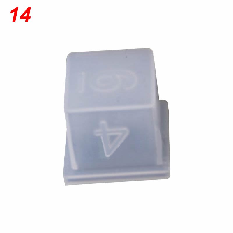 Würfel form DIY Kristall Epoxy Form Würfel Filet Form Multi-spec Digitale Spiel Silikon Form Würfel Machen Form epoxy harz formen: 14