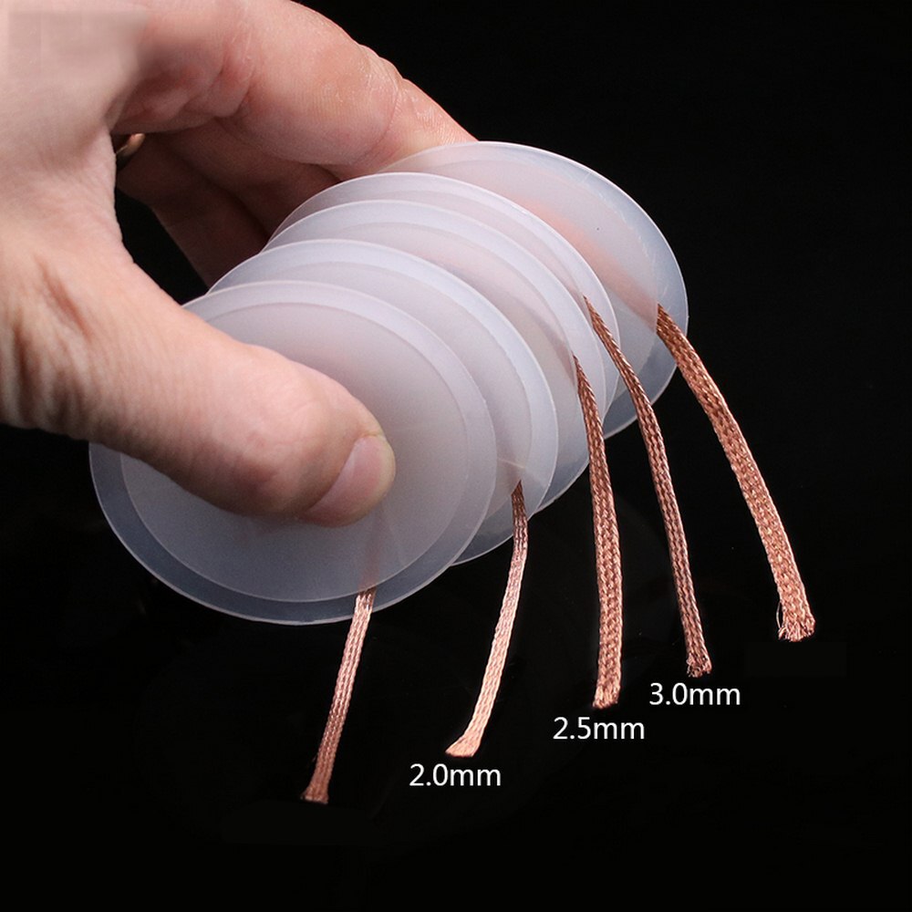 2/2.5/3.5mm Suction Wire Pure Copper Welding Wire Solder 1.5M Remover Wick Wire for Electrical Appliances Precision Instruments