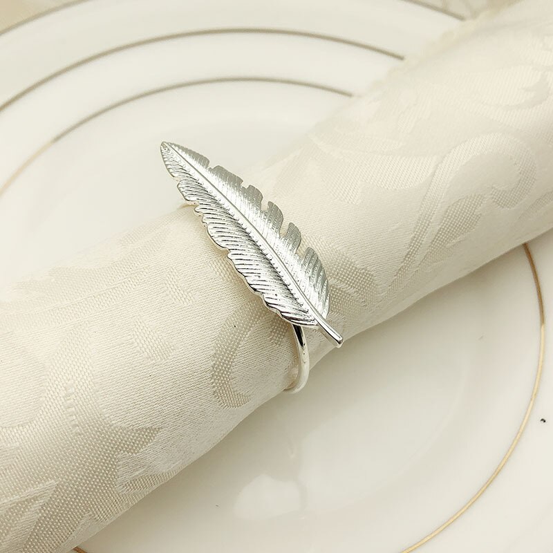 6/Stck Serviette Ring Gold und silber kreative stil besteck Serviette schnalle Hotel liefert geschirr: Pflaume