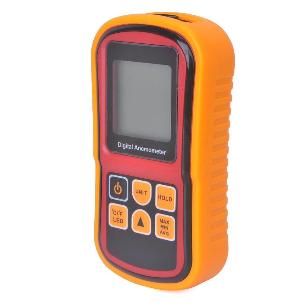 Digital Mini Anemometer High Accuracy LCD Display Wind Tachometer Meter GM8901 Air Velocity Temperature Meter Measuring 0~45m/s