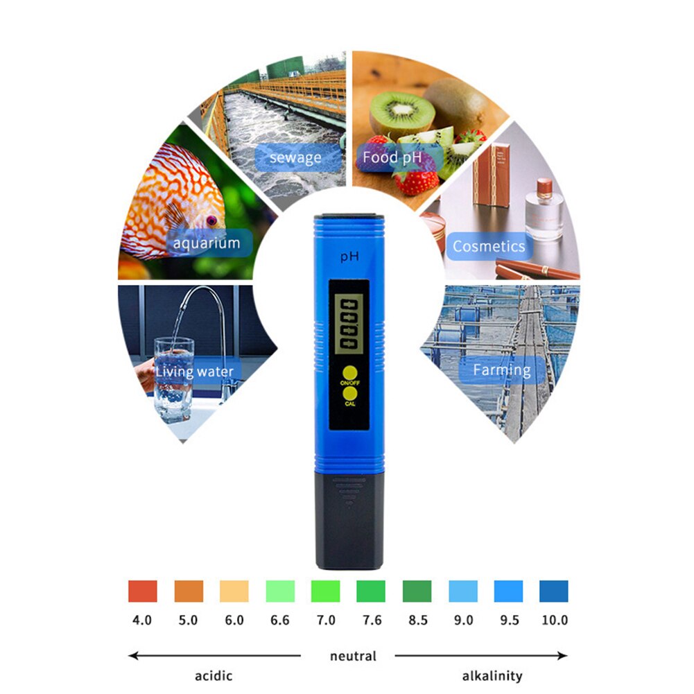Digital PH Meter Tester Water pH Meter Acidity Tester Aquarium Swimming Pool Water Measurement Tool