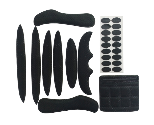 Kit de acolchado interior para casco, almohadilla de repuesto de espuma sellada de esponja para motocicleta, bicicleta, casco de ciclismo, forro interior anticolisión,: Verde militar