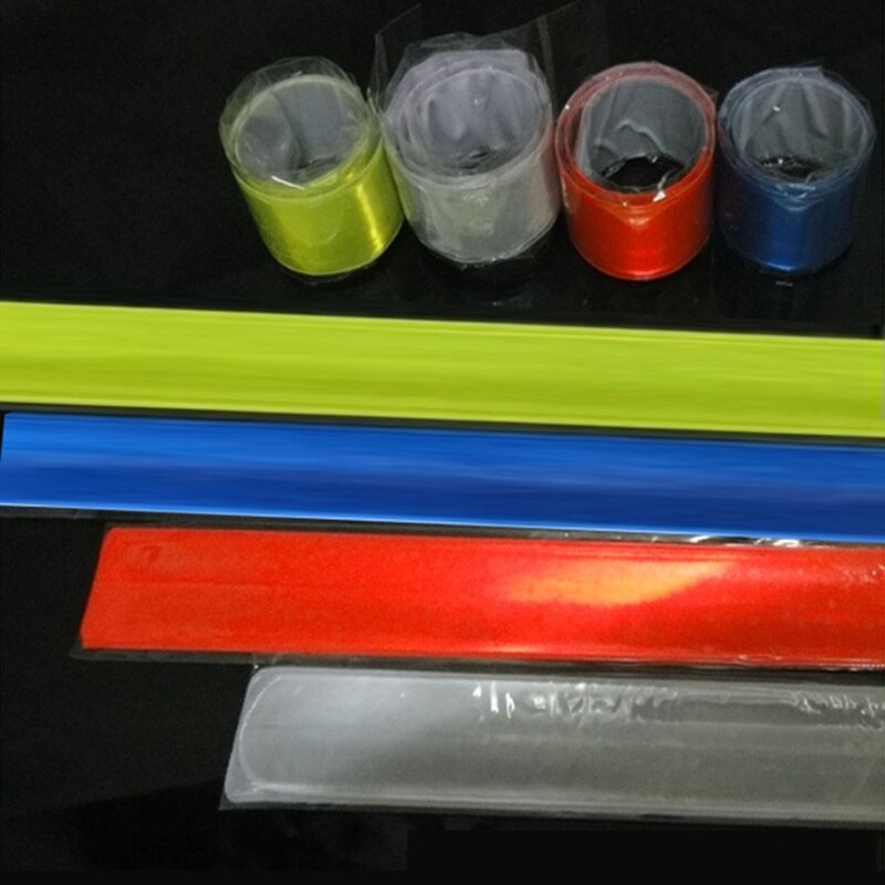 Cycling Reflective Warning Tape Bike Bicycle Reflective Safety Pant Band Leg Strap Belt Silicon Arm
