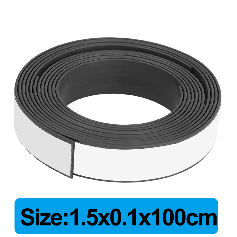 Self Adhesive Magnetic Tape Strong Rubber Magnet Cuttable Tape Fridge Wall Magnetic Strip DIY Whiteboard Photo Poster Fixed Tape: 2m / Gold