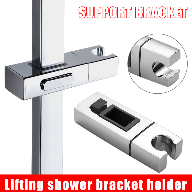 Shower Accessories Shower Head Bracket Adjustable Replacement Hand Shower Rack Square Bracket Holder for Bathroom Slide Pole