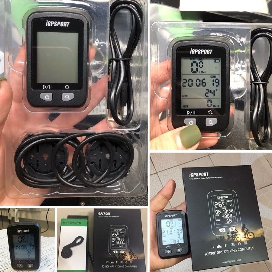 IGPSPORT iGS20E vélo ordinateur GPS compteur de vitesse IPX6 étanche rétro-éclairage écran chronomètre vélo Rechargeable ordinateur chronomètre