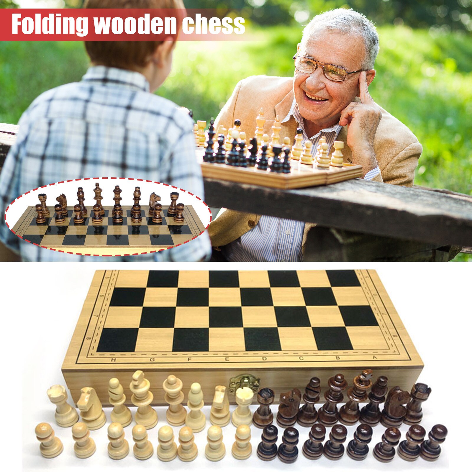 Vouwen Magnetische Schaakbord Concurrentie Internationale Schaakspel Reizen Bordspel Concurrentie Speelgoed