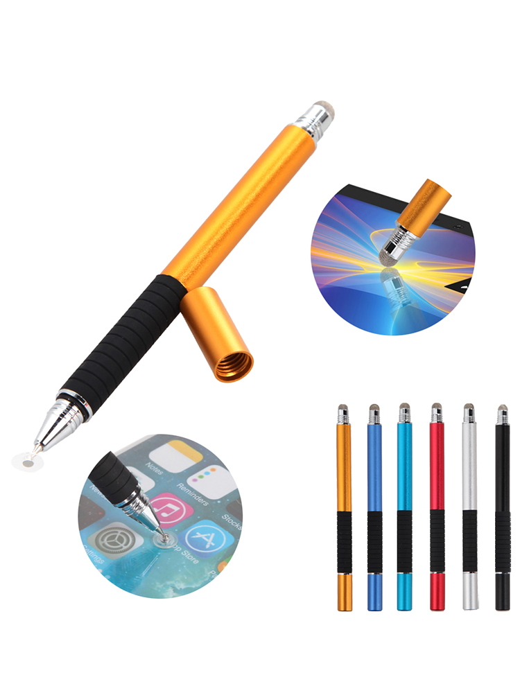 2 in 1 Capacitive Stylus Pen Mutilfuction Fine Point Round Thin Tip Touch Screen Pen For iPad iPhone All Mobile Phones Tablet