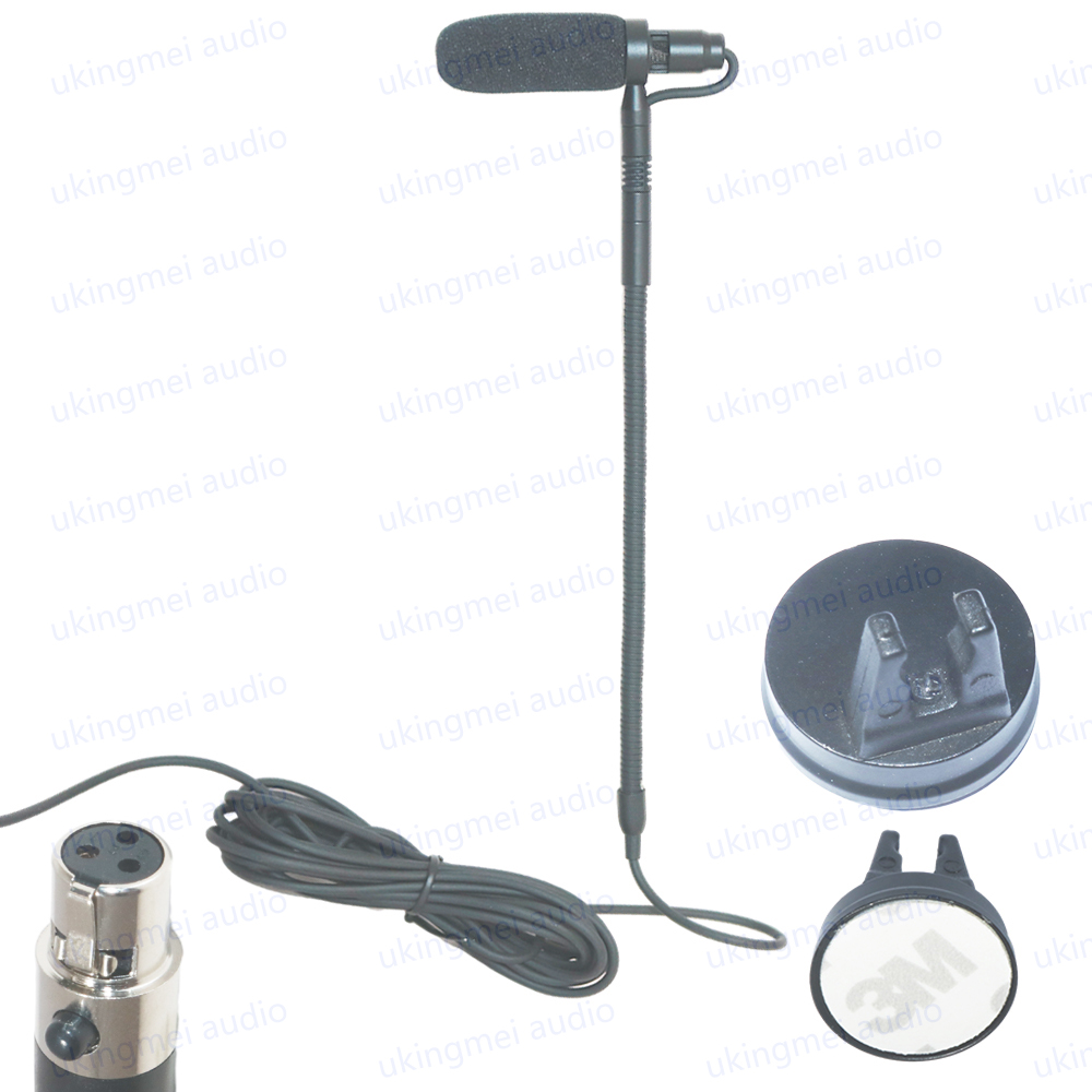 Musical Instrument Condenser Gooseneck Microphone System For Guitar Saxophone Violin Piano Cello Bass Clarinet: Blue