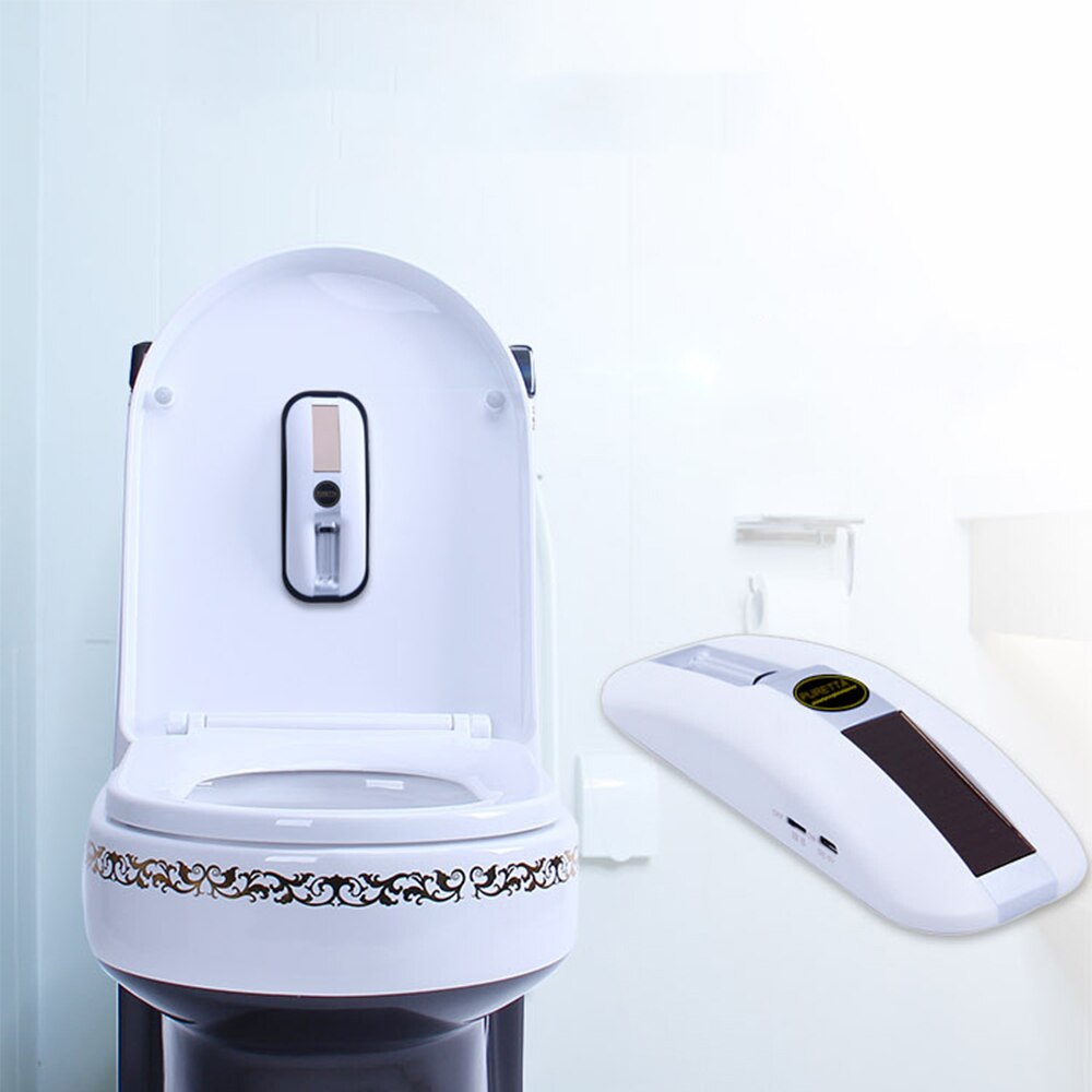 Stérilisateur automatique de couvercle de toilette à énergie solaire Rechargeable activé par capteur de mouvement de lumière de toilette de stérilisation UV