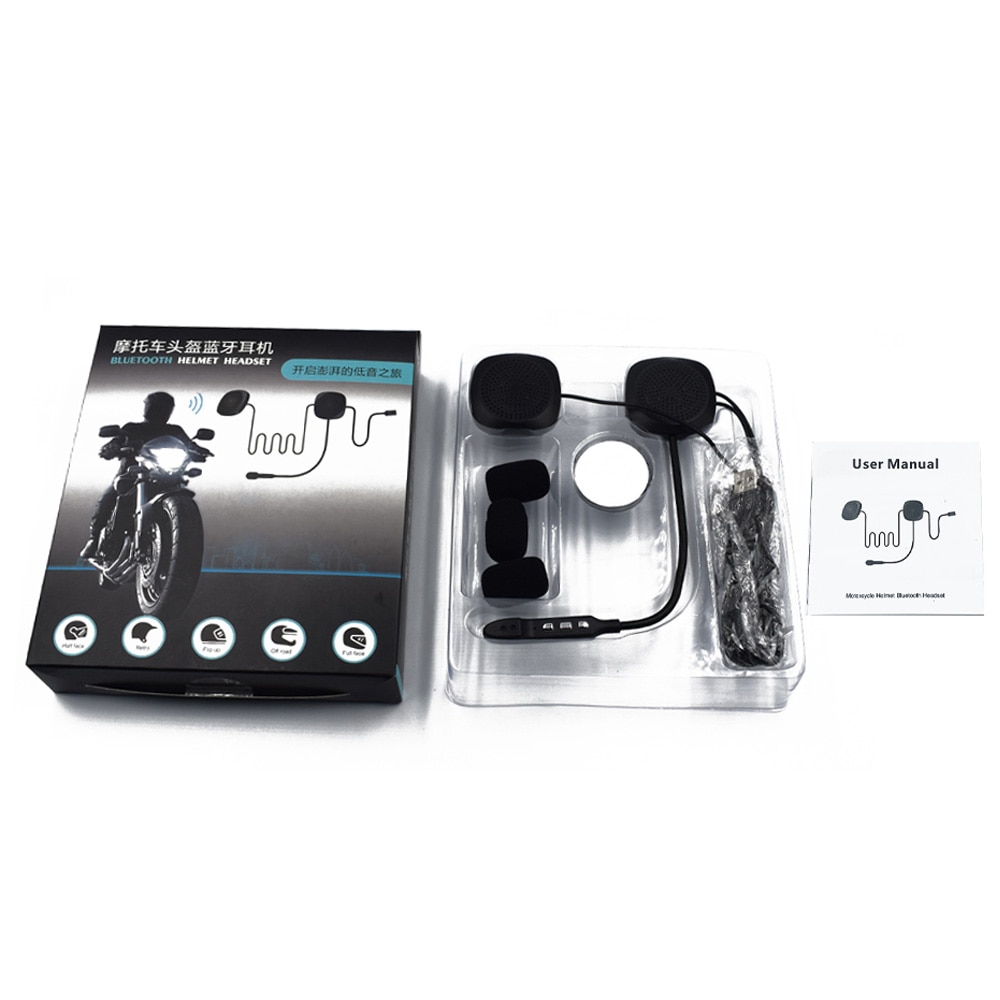 VR robot Bluetooth 5.0 Moto Helmet Headset Wireless Handsfree Music Speaker Headphones with Sponge Support Siri For Motorcycle